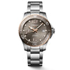 Longines 39MM Hydroconquest Automatic Sunray Grey Dial Pink Highlights Watch L37803786