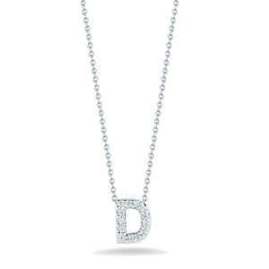 Roberto Coin Tiny Treasures Diamond Love Letter Necklace Pendant