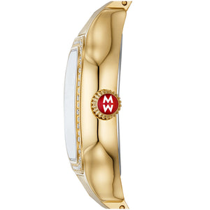 Michele Meggie All Gold Tone Diamond Dial and Bezel Watch MWW33B000003