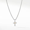 David Yurman Cable X Cross Necklace with 14K Gold