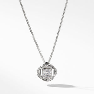 Infinity Pendant Necklace with Diamonds 7MM