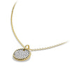 David Yurman Cable Collectibles Pave Charm with Diamonds in Gold