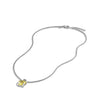 David Yurman Chatelaine Pendant Necklace with Lemon Citrine and Diamonds 11MM