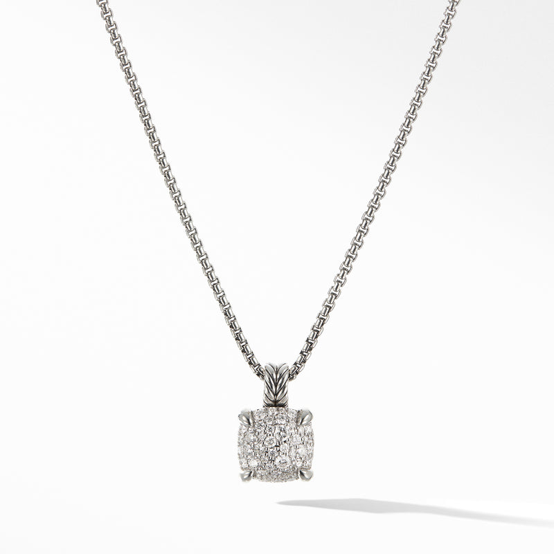 David Yurman Chatelaine Pendant Necklace with Black Onyx and Diamonds, 18  IN – Bailey's Fine Jewelry