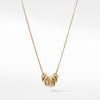 David Yurman Stax Rondelle Pendant Necklace with Diamonds in 18K Gold