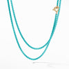 DY Bel Aire Chain Necklace in Turquoise with 14K Gold Accents