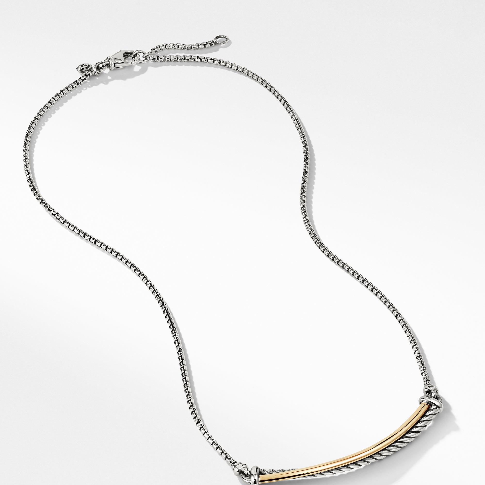 Crossover Pendant Necklace in Sterling Silver with Diamonds, 21mm | David  Yurman Canada