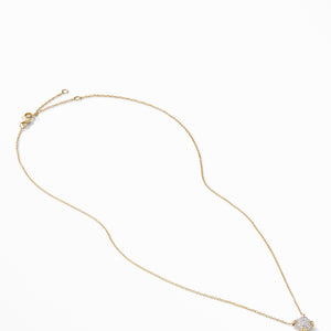 David Yurman Chatelaine Full Pave Diamonds Pendant Necklace in 18K Yellow Gold