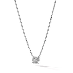 Petite Chatelaine Pendant Necklace with Full Pave Diamonds