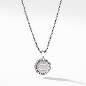 David Yurman Initial Charm Necklace with Diamonds