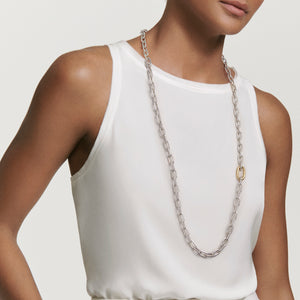 DY Madison Convertible Chain Link Necklace with 18K Yellow Gold