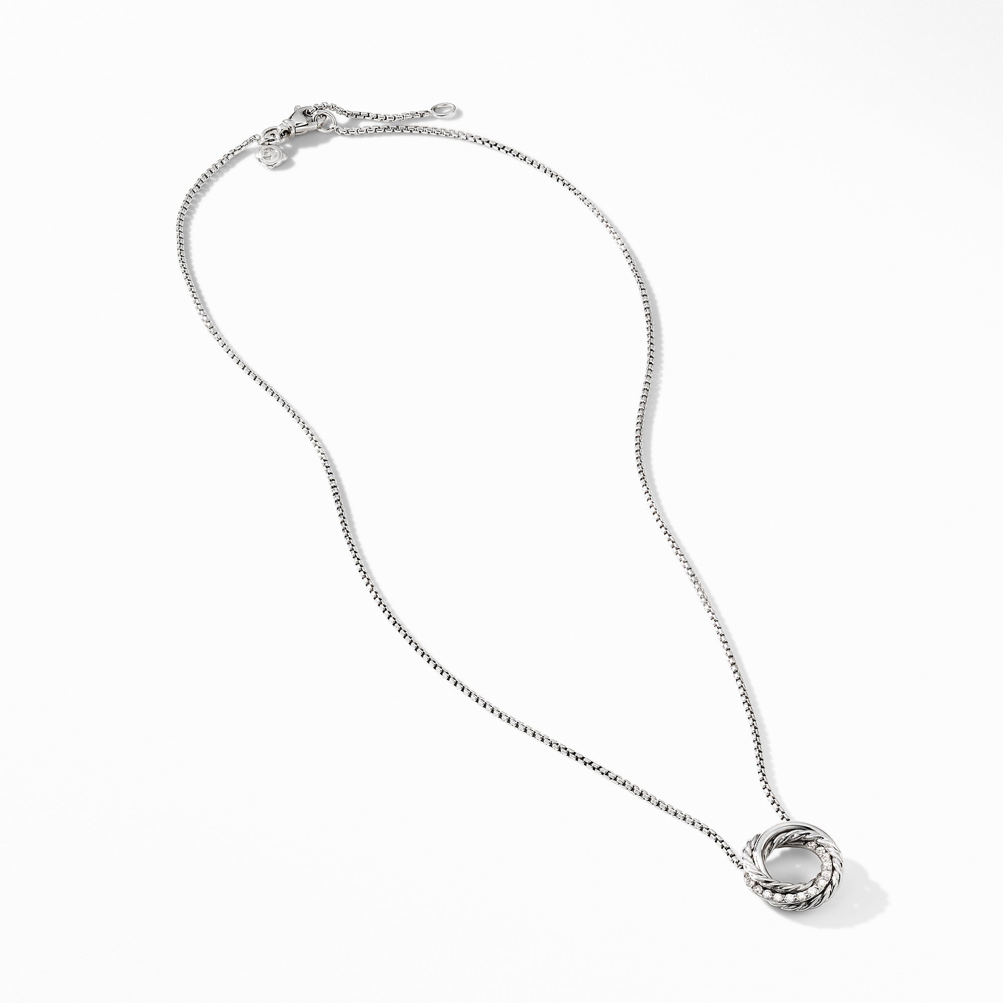 David Yurman Crossover Mini Pendant Necklace with Diamonds – NAGI
