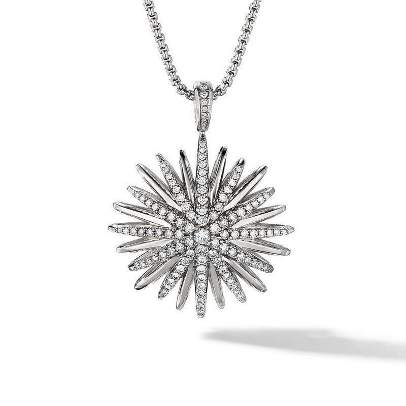 David Yurman Starburst Pendant with Diamonds 32MM