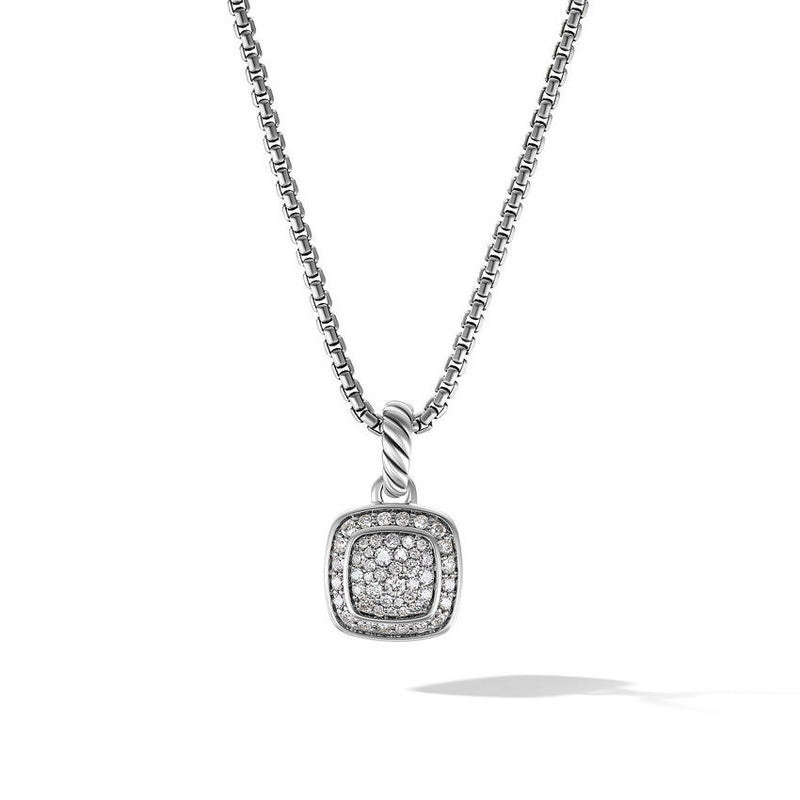 David Yurman Petite Albion Pendant Necklace with Pave Diamonds