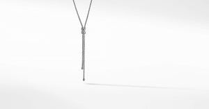 David Yurman Petite X Lariat Y Necklace with Pave Diamonds