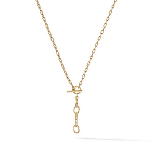DY Madison Three Ring Chain Necklace in 18K Yellow Gold