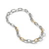 DY Madison Chain Necklace in Sterling Silver with 18K Yellow Gold, 11MM