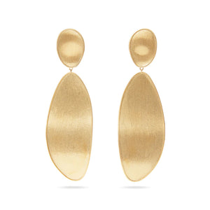 Marco Bicego Lunaria Collection 18K Yellow Gold Elongated Double Drop Earrings