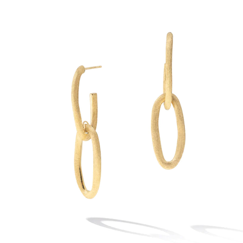 Marco Bicego Jaipur Link Collection 18K Yellow Gold Oval Double Link Earrings