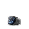 David Yurman Men's Exotic Stone Ring with Pietersite in Black Titanium