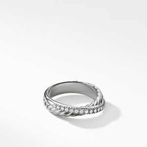 David Yurman Crossover Ring with Diamonds 5MM