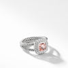 david yurman Albion 12MM Petite Ring with Diamonds morganite