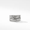 David Yurman Crossover Double X Ring with Diamonds