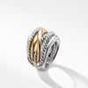 David Yurman Crossover Wide Ring with Gold