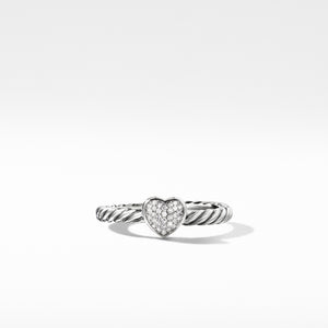 David Yurman Cable Collectibles Heart Ring with Diamonds