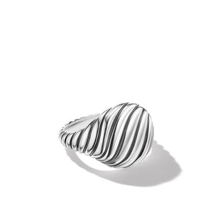 David Yurman Sculpted Cable Pinky Ring in Sterling Silver