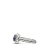 David Yurman Chatelaine Ring  Pave Diamond Bezel with Black Orchard and Diamonds, 9mm