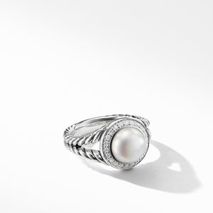 David Yurman Albion Pearl Ring with Diamonds
