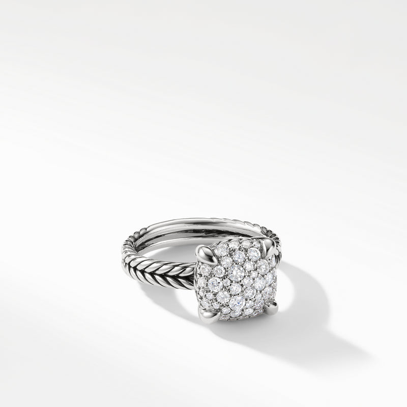 David Yurman Chatelaine Ring with Pave Diamonds 11mm
