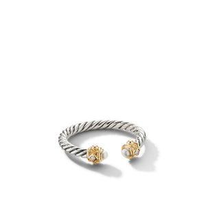 David Yurman Renaissance Ring with Pearls, 14K Yellow Gold and Diamonds