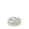 David Yurman Men's Cable Insert Classic Ring with 18K Gold