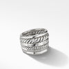 David Yurman Stax Wide Ring with Diamonds
