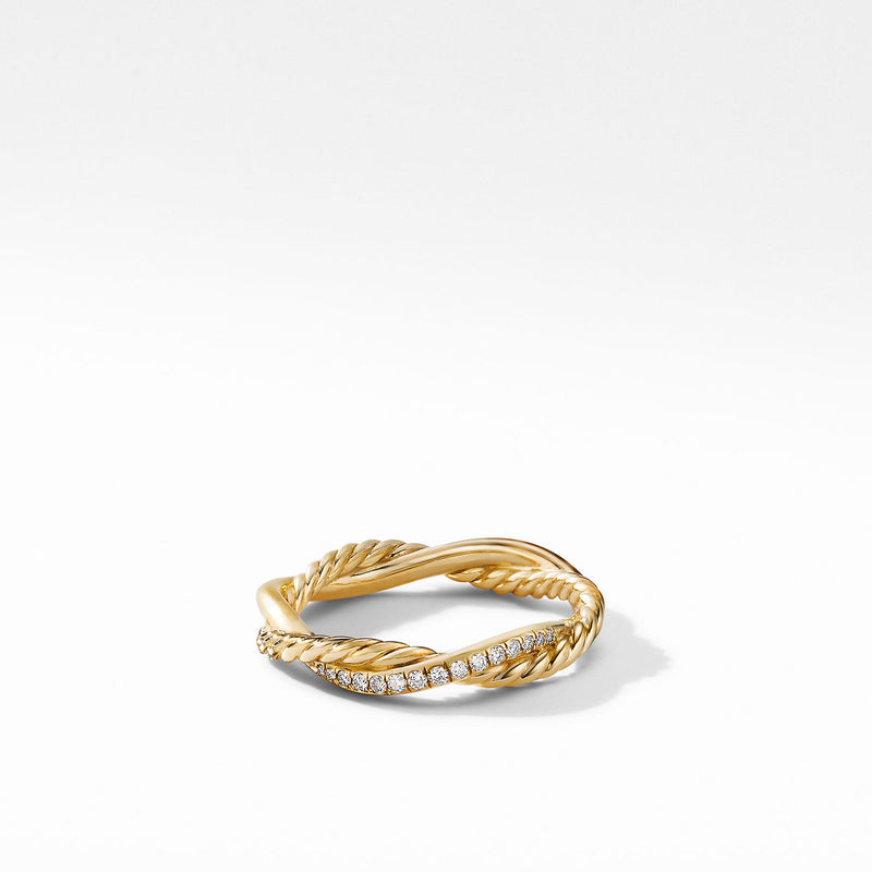 Petite Infinity 18k Gold Diamond Ring