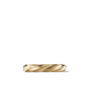 David Yurman Cable Edge Band Ring in Recycled 18K Yellow Gold