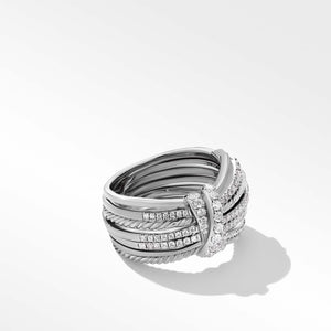 David Yurman Angelika 15MM Ring with Pave Diamonds