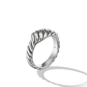 David Yurman Sculpted Cable Contour Ring in Sterling Silver, 8.5MM