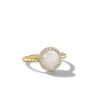 DY Elements Petite Ring in 18K Yellow Gold with Diamonds, 11MM