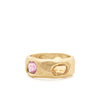 Page Sargisson 18k Gold Handmade Four Sapphire One Tsavorite Rainbow Ring