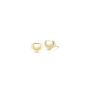 Roberto Coin 18k Yellow Gold Tiny Treasure Heart Stud Earrings 023238AYER00