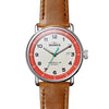 Shinola Canfield Model C56 43MM Cool Gray Dial Bourbon Harness Leather Watch  S0120266181