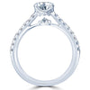 Point of Love Round Brilliant 1 Carat Diamond Shank Platinum Engagement Ring