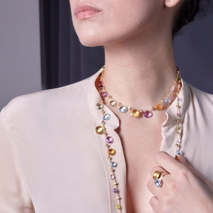 Marco Bicego necklace with multi-colored semi-precious stones CB1871 MIX01