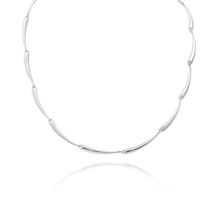 Sterling Silver Twig Link Necklace
