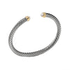 David Yurman 5MM Classic Cable Bracelet with Gold