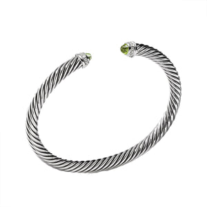 David Yurman 5MM Cable Bracelet with Diamonds & Faceted Gems