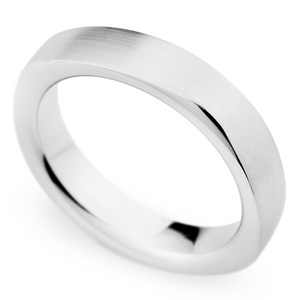 Christian Bauer Men's Palladium 5mm Brushed Wedding Band Ring